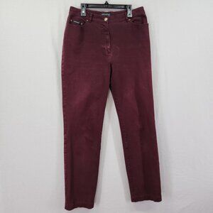 Y2K Votre Nom Jeans Women’s 29x29 High Waisted Burgundy